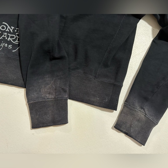 Ed Hardy Maritime Marauders Graphic Sweatshirt Black Grunge Size Small EUC - Picture 9 of 16